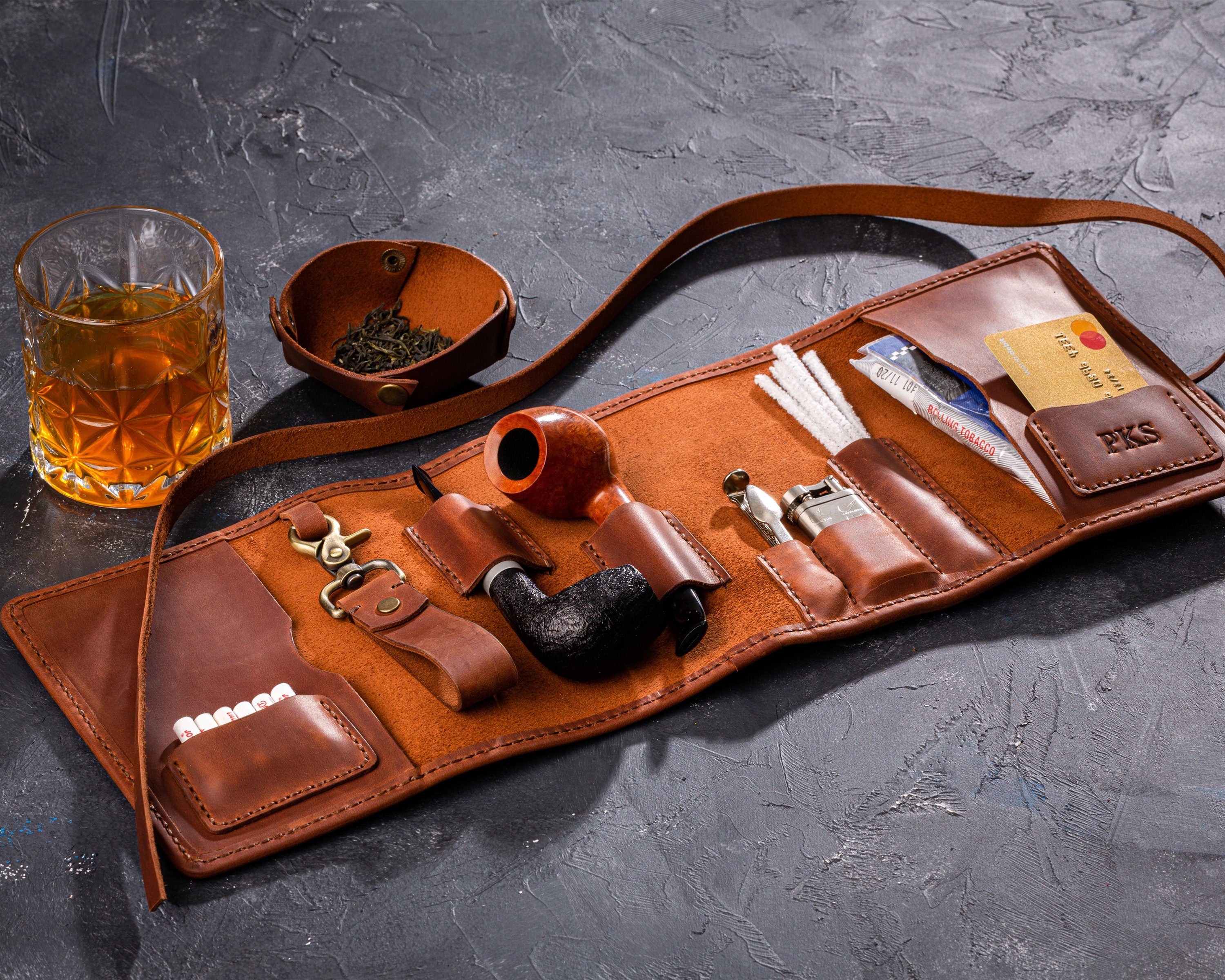 roll up pipe tobacco pouch Leather Pipe Roll – Minimalist Organizer for Pipe Smokers roll up pipe tobacco pouch Leather Pipe Roll – Minimalist Organizer for Pipe Smokers