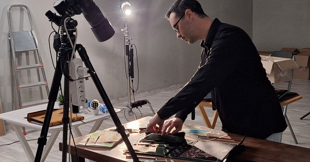Behind the scenes of a product photoshoot for Mureli