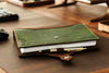 Mureli Refillable Green Leather Planner – Designed for Daily Growth