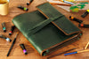 Forest-inspired leather artist roll | Mureli Artemis Collection