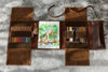 Warm chocolate brown leather art kit | Mureli