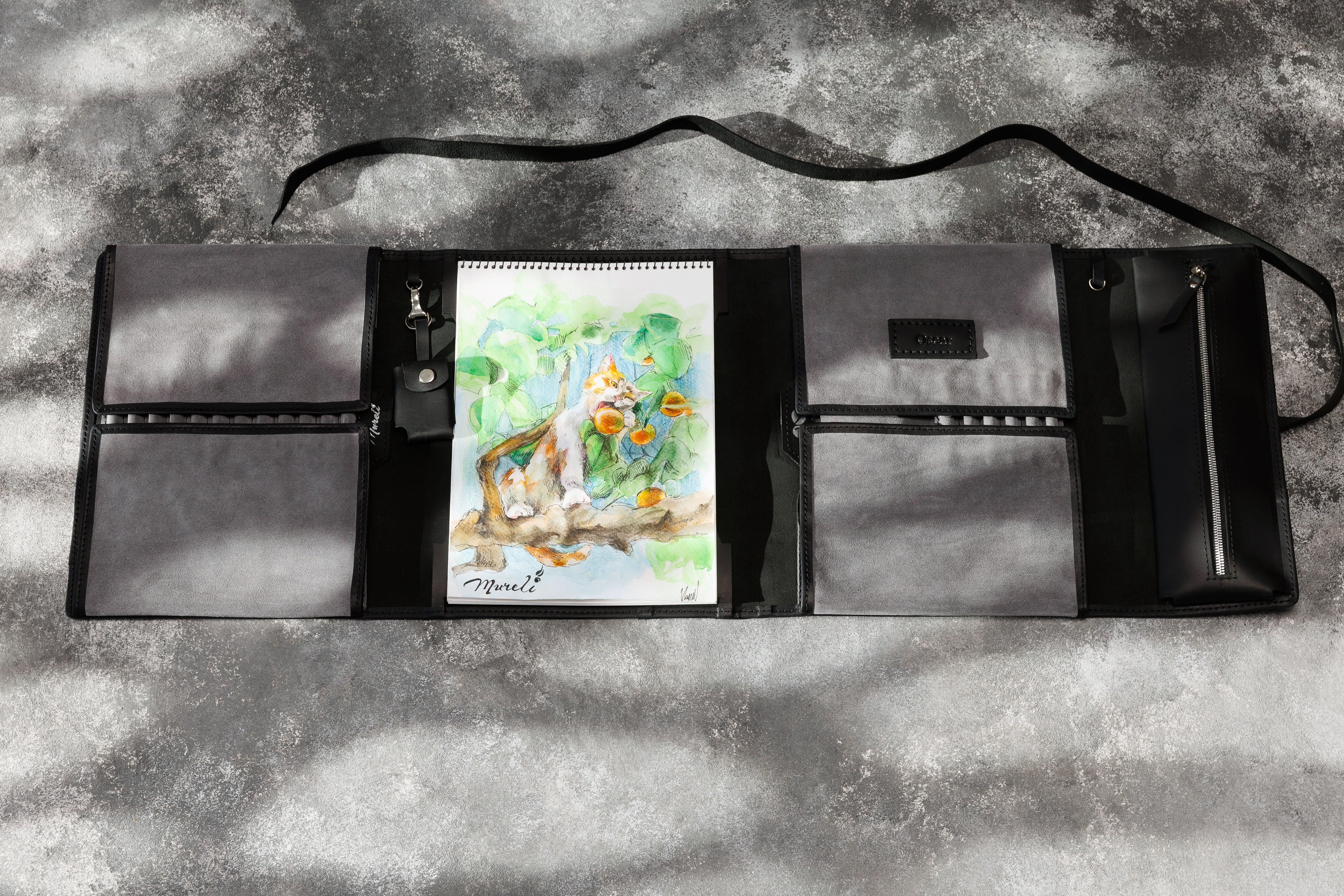 Black gray art roll for creative souls | Mureli
