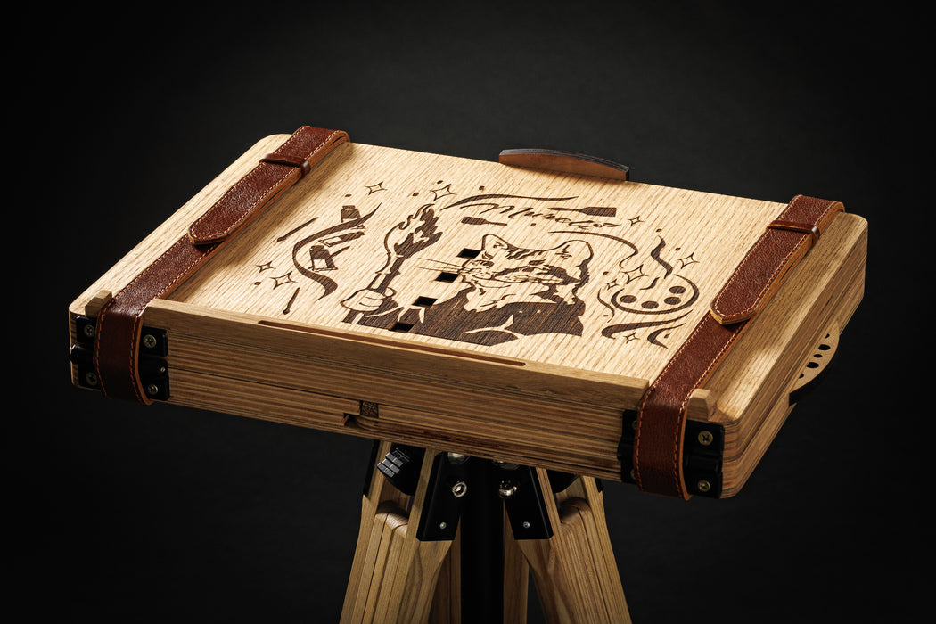 Artisan-crafted artist case with custom personalization