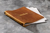 Leather restaurant menu book  with 3 ring binder