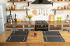Black Leather Placemats Set – Premium Dining Elegance