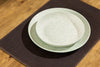 brown leather placemat 46 x 34 cm