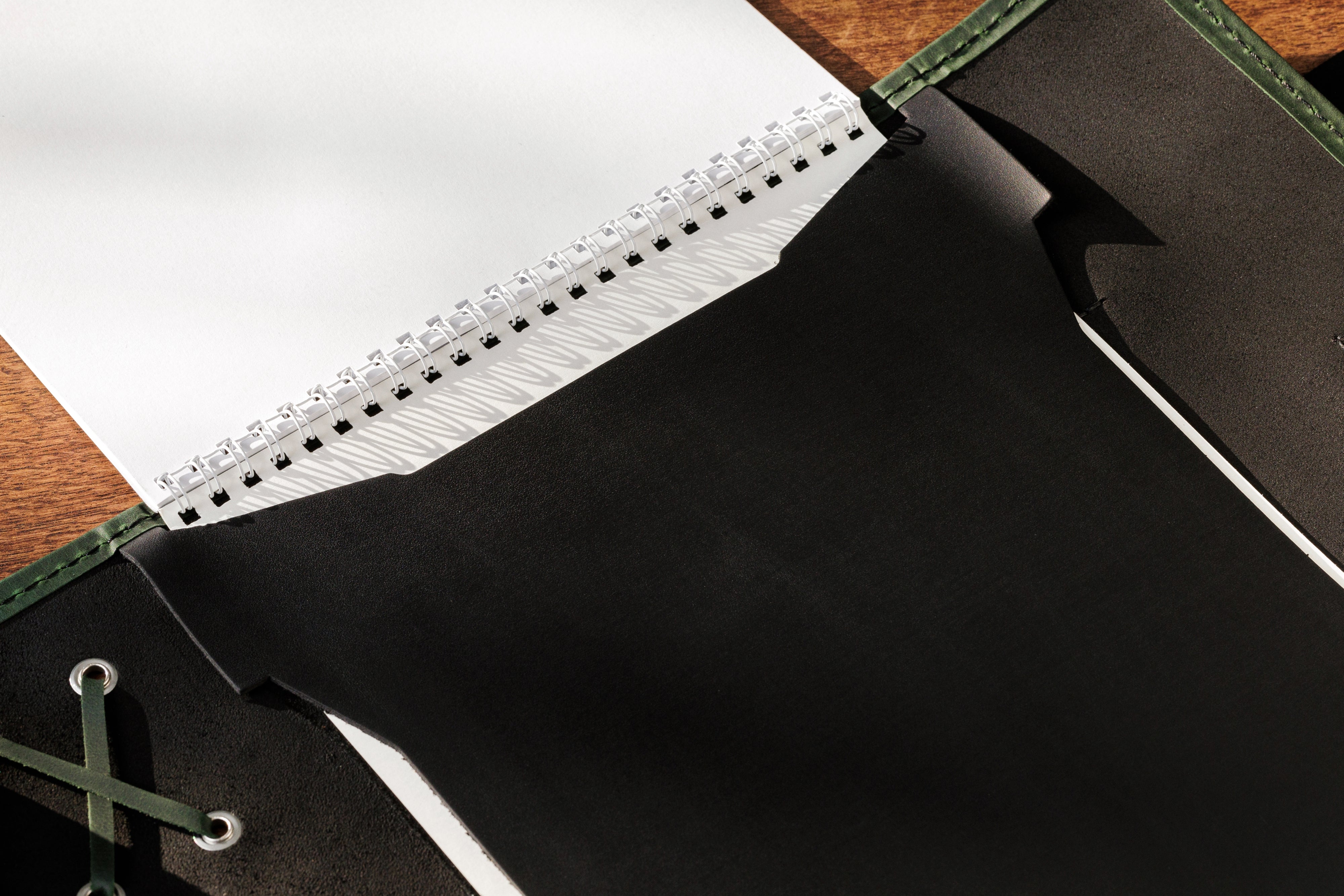 leather sketchbook pad