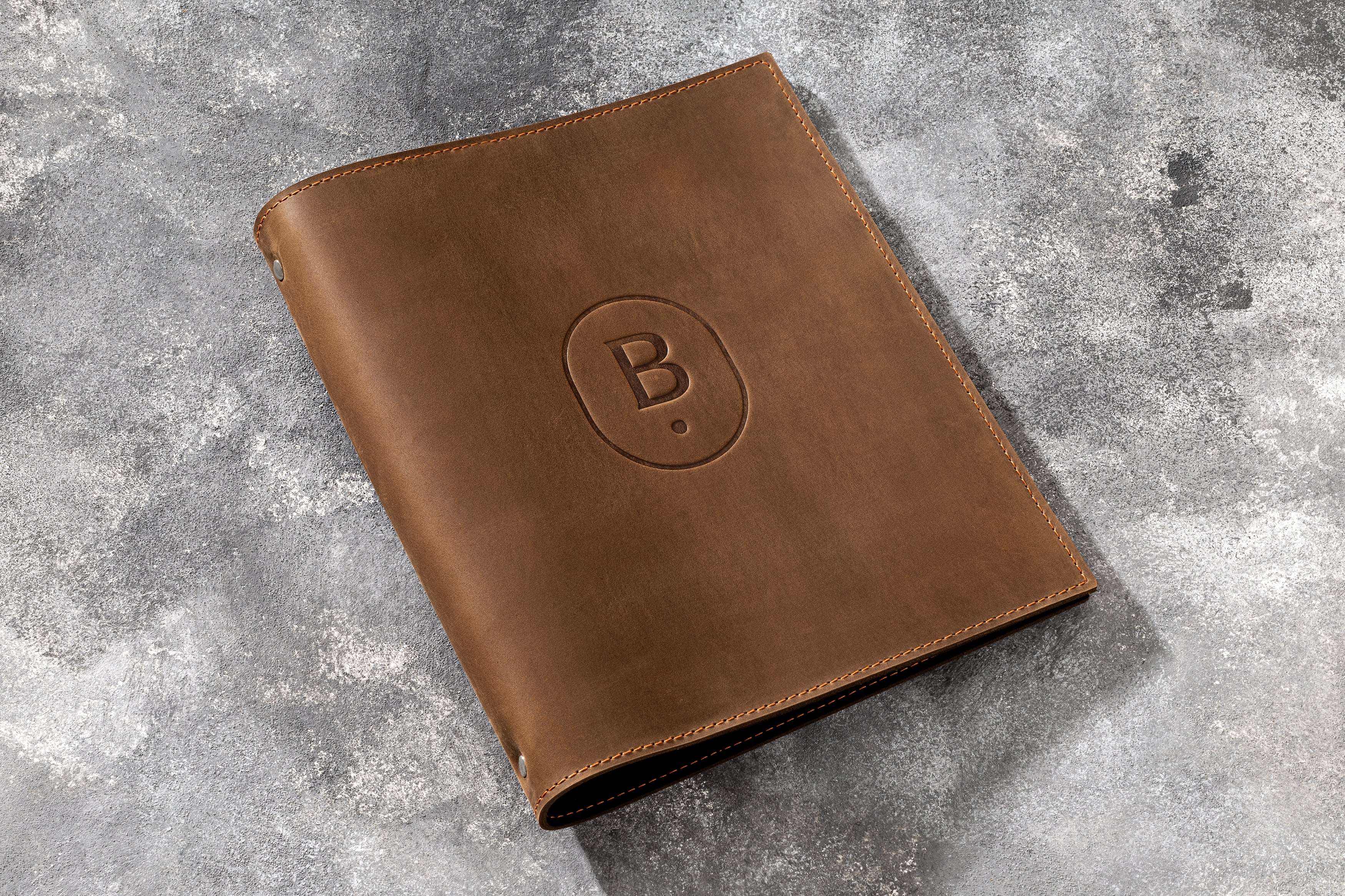 Present With Prestige – Elegant Leather Ring Binder for Documents