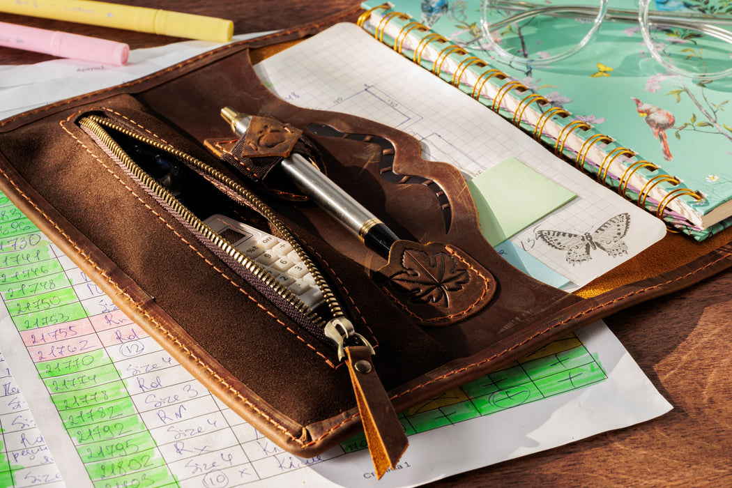 leather notebook cover | sketcbook cover  by Mureli