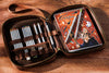 Chocolate Brown Leather Sketchbook Organizer | Artist Travel Case with Pencils | Creative Gift for Drawing Lovers