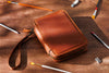 Warm Cognac Leather Artist Case | Handcrafted Art Supply Organizer | Timeless Gift by Mureli