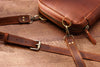 Classic Cognac Leather Organizer | Elegant Art Bag for Daily Creativity | Gift for Artistic Minds