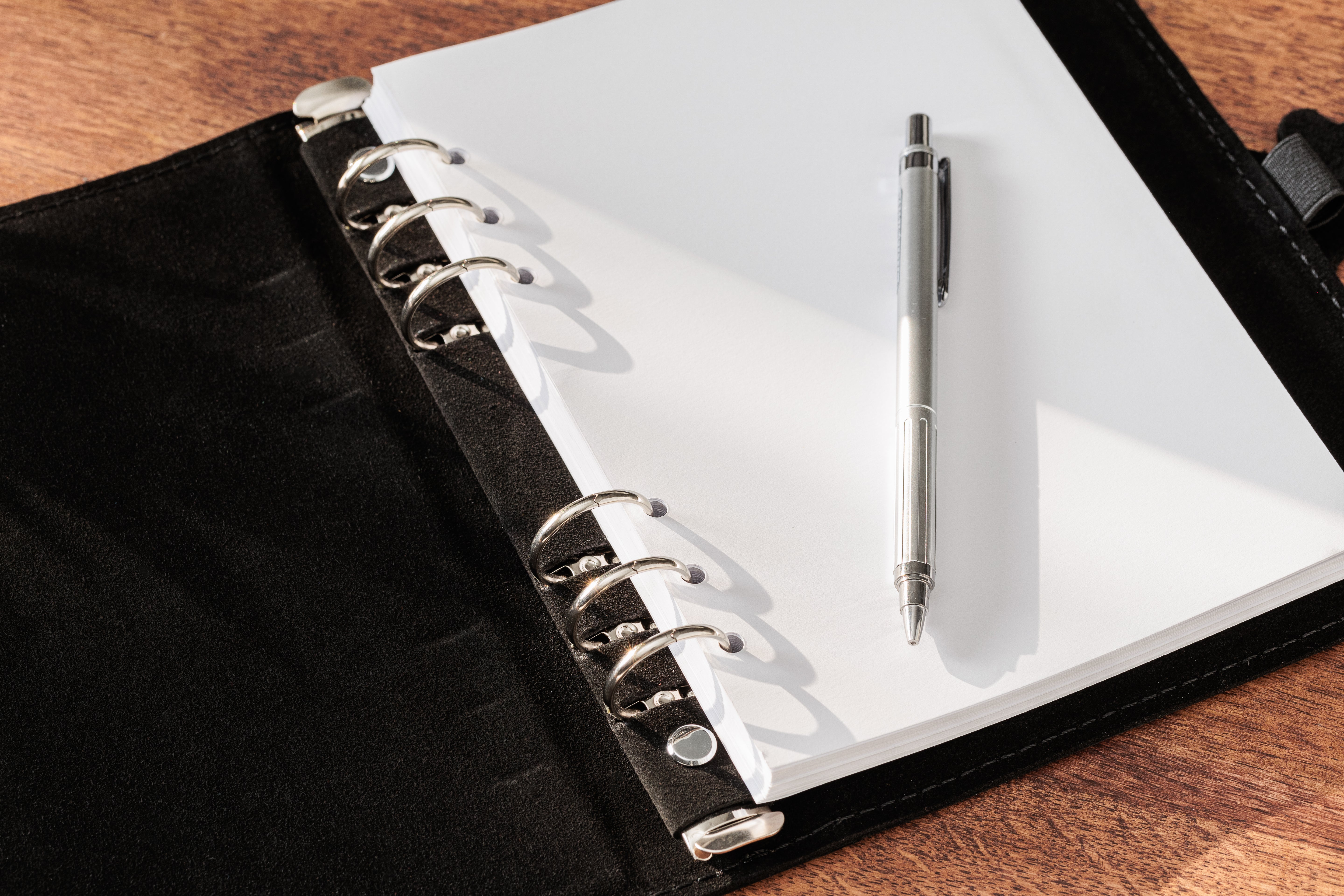 Notebook & Journal Idea: Mureli Black Leather Journal with Butterfly Wing Clasp (Custom Name)