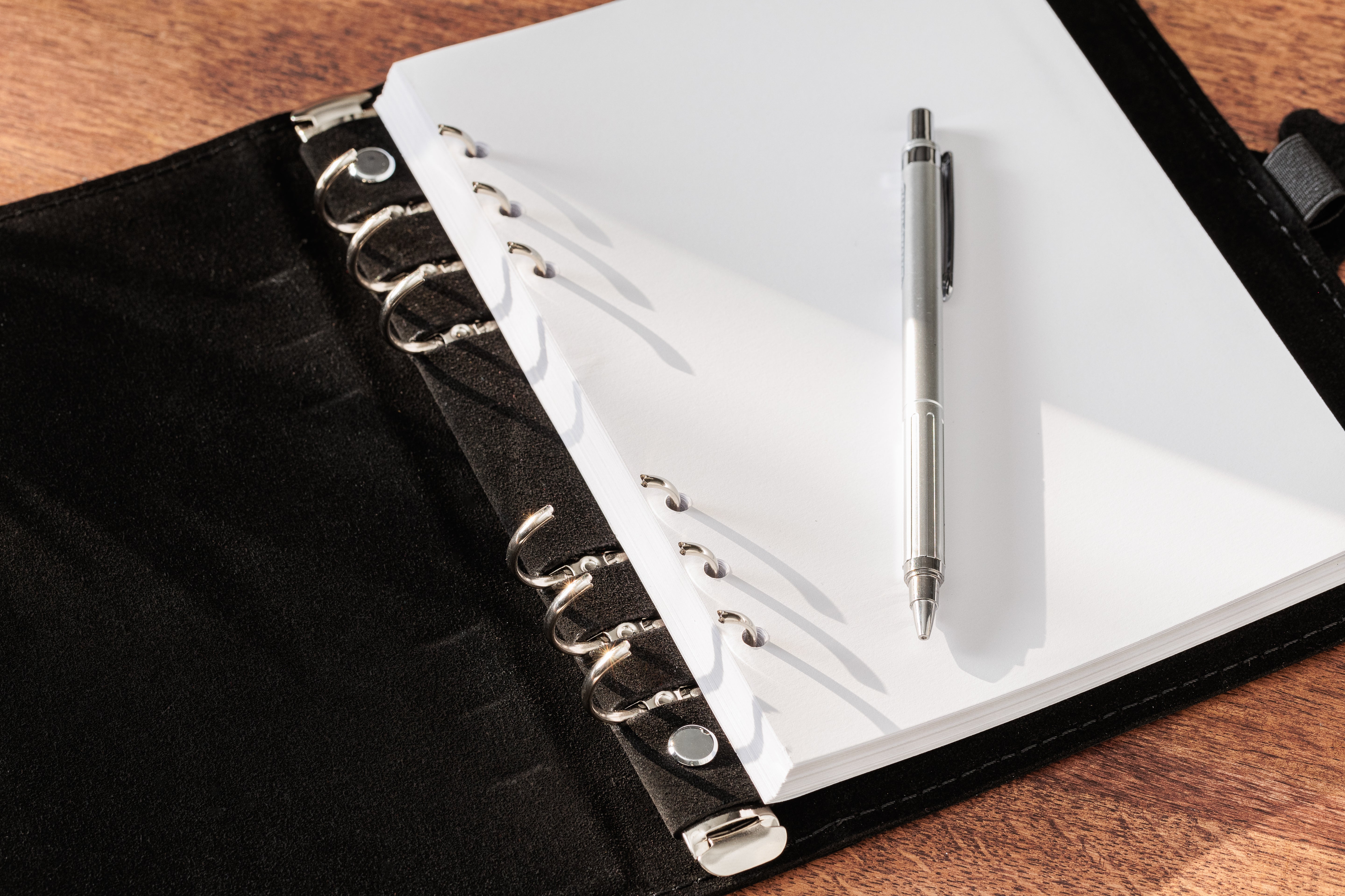 Notebook & Journal Idea: Mureli Black Leather Journal with Butterfly Wing Clasp (Custom Name)
