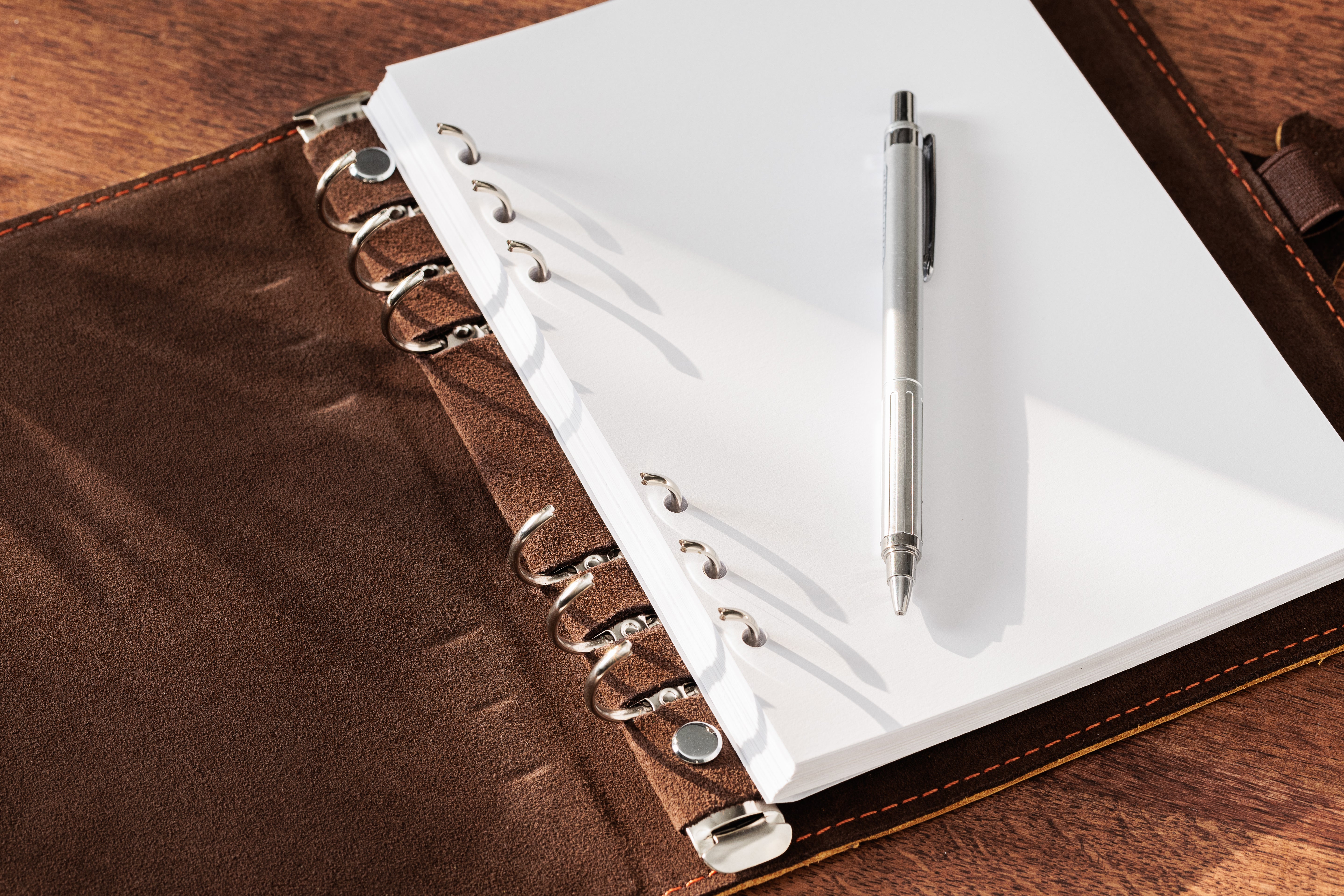 Personalized Leather Recipe Book by Mureli | 3-Ring Binder Cookbook | Blank, Lined or Grid Pages | Gift for Mom or Dad