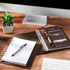 Brown Leather That Ages Beautifully – Refillable Ring Journal