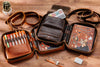 Artist kit bag with 7 brush slots