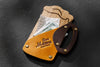 Rustic pub-style bill holder for restaurants