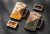 Personalized leather and wood check presenter