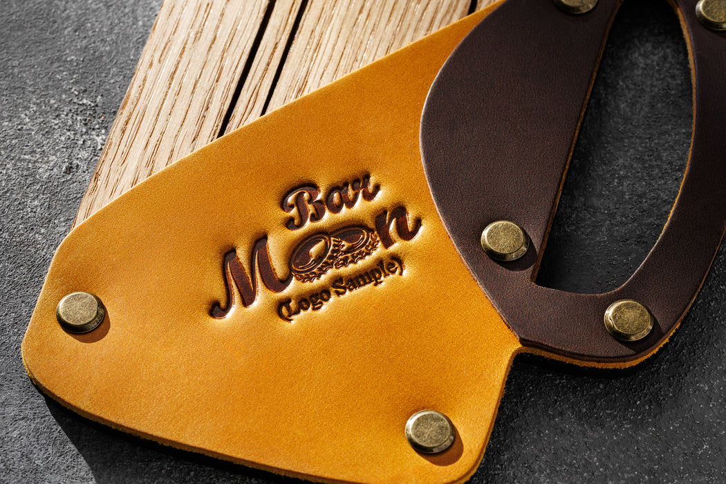 Leather check presenter used in craft pub