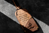 Engraved oak check presenter with custom text