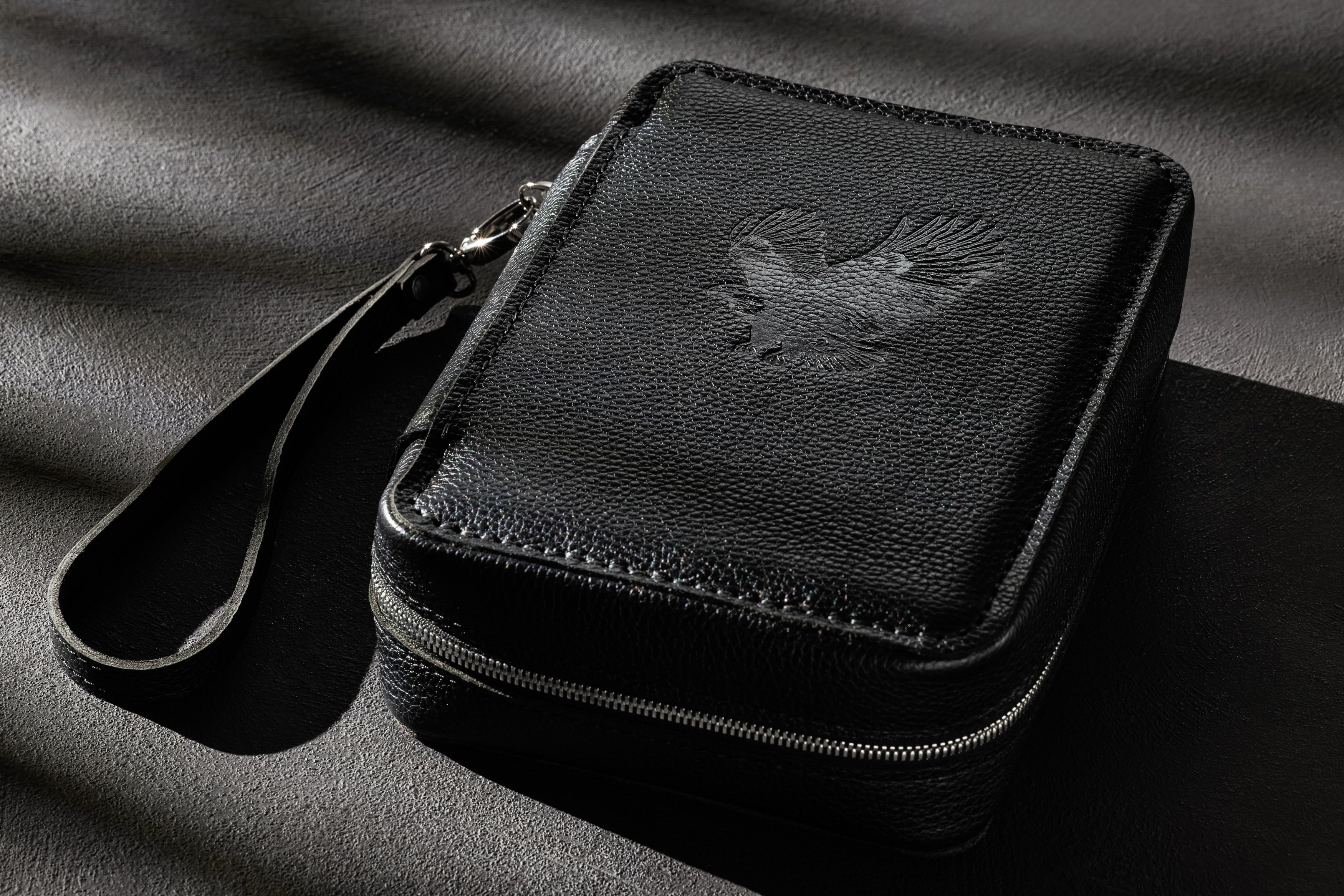Personalized Cigar Case with Character and Purpose | Black Series Compact Plus