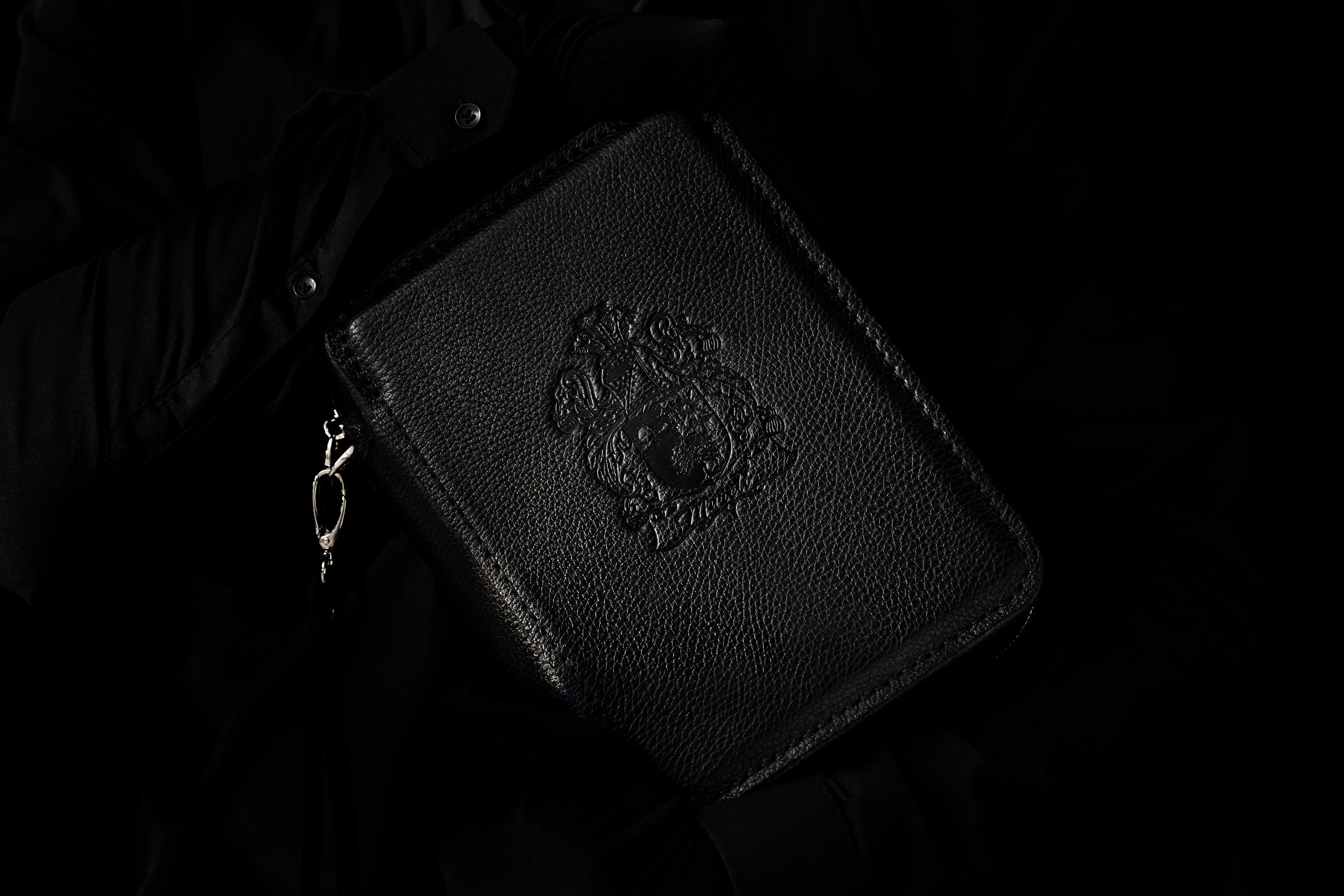 Personalized Cigar Case with Character and Purpose | Black Series Compact | Add your logo or name or initials