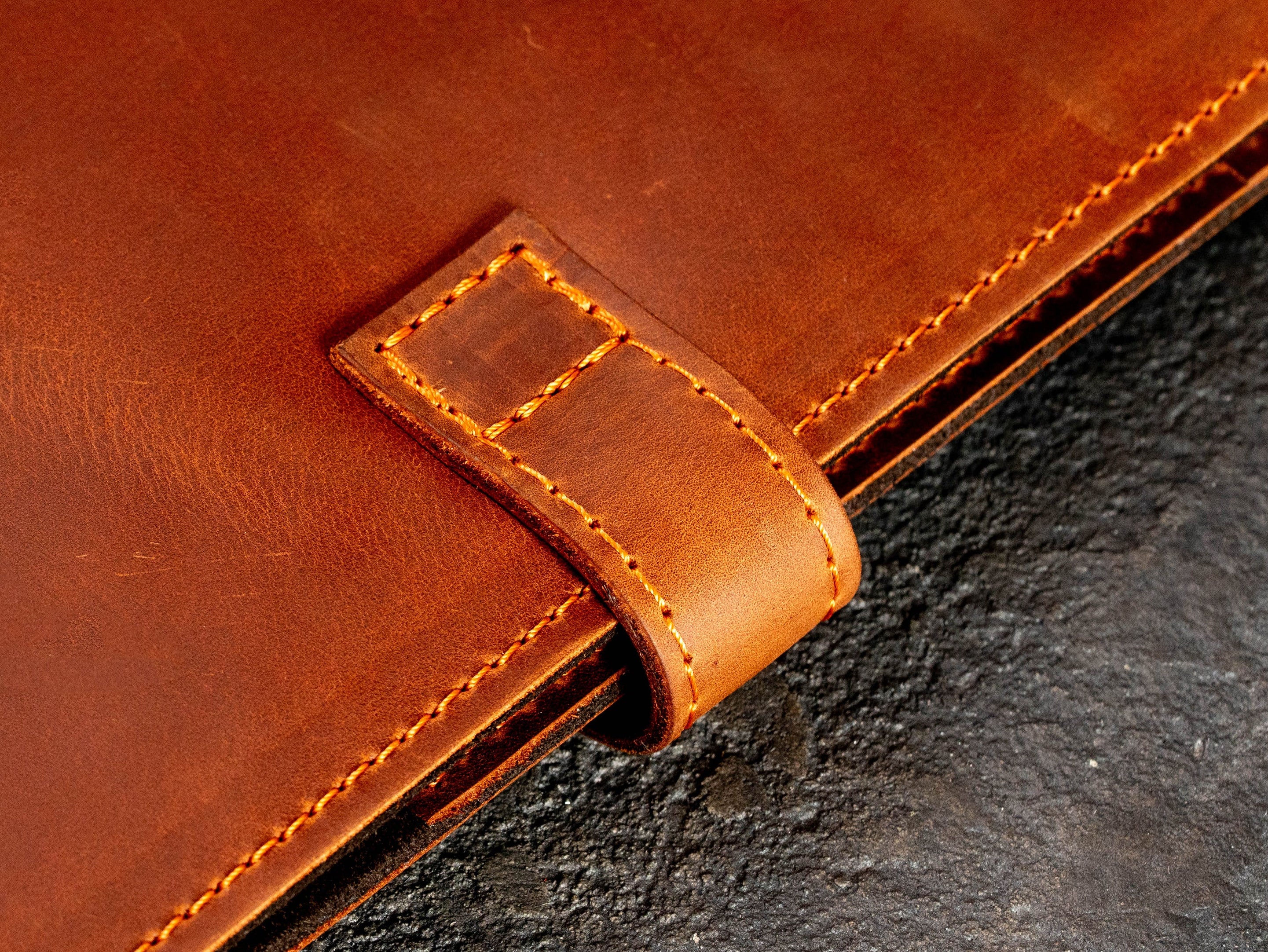 Personalized Copper Leather Legal Pad Portfolio with Name, Business Document Organizer for 8.5 × 11.75 Notepad | Mureli
