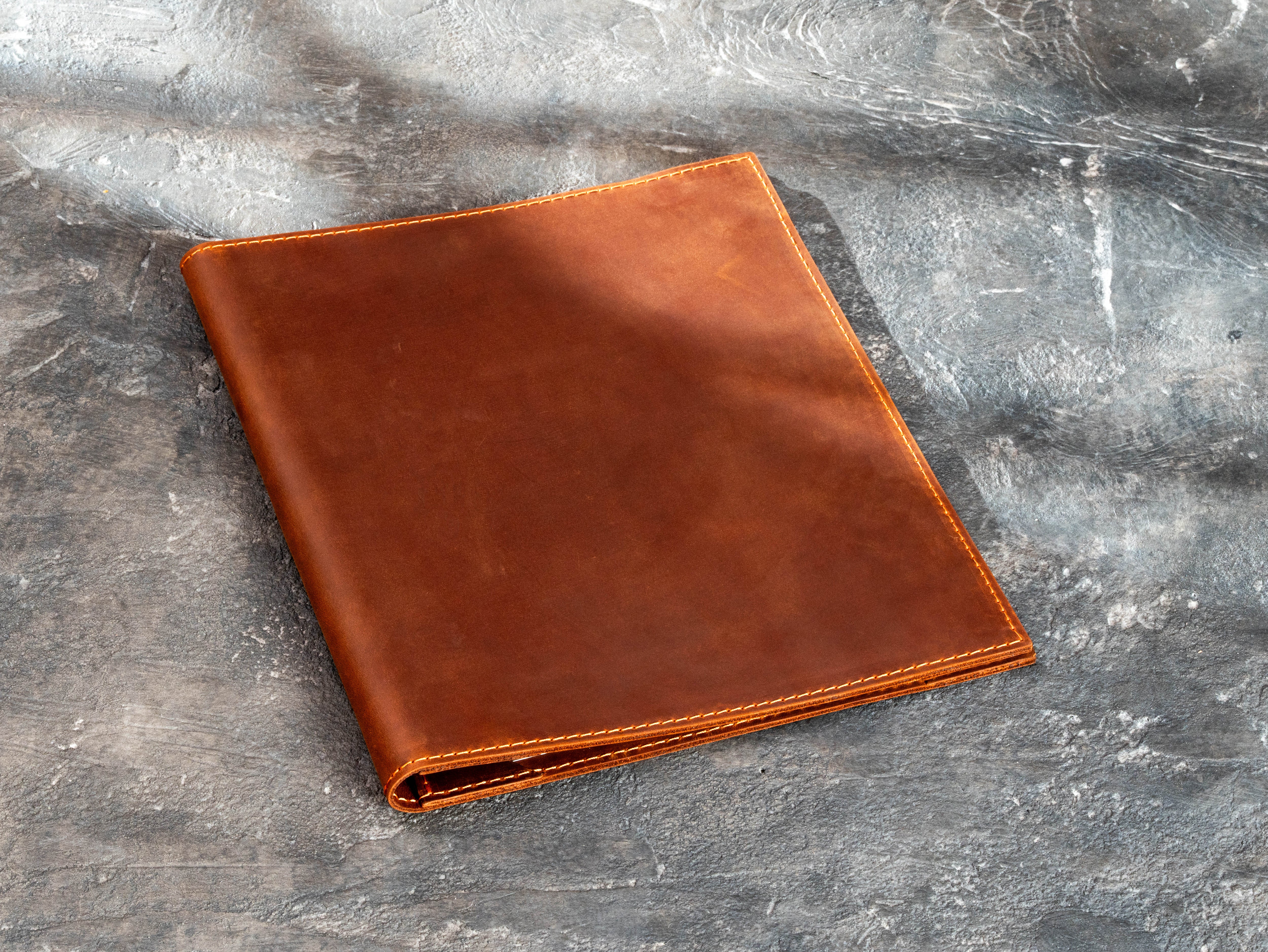 soft leather menu cover with printed food and drink menus for restaurant or bar use