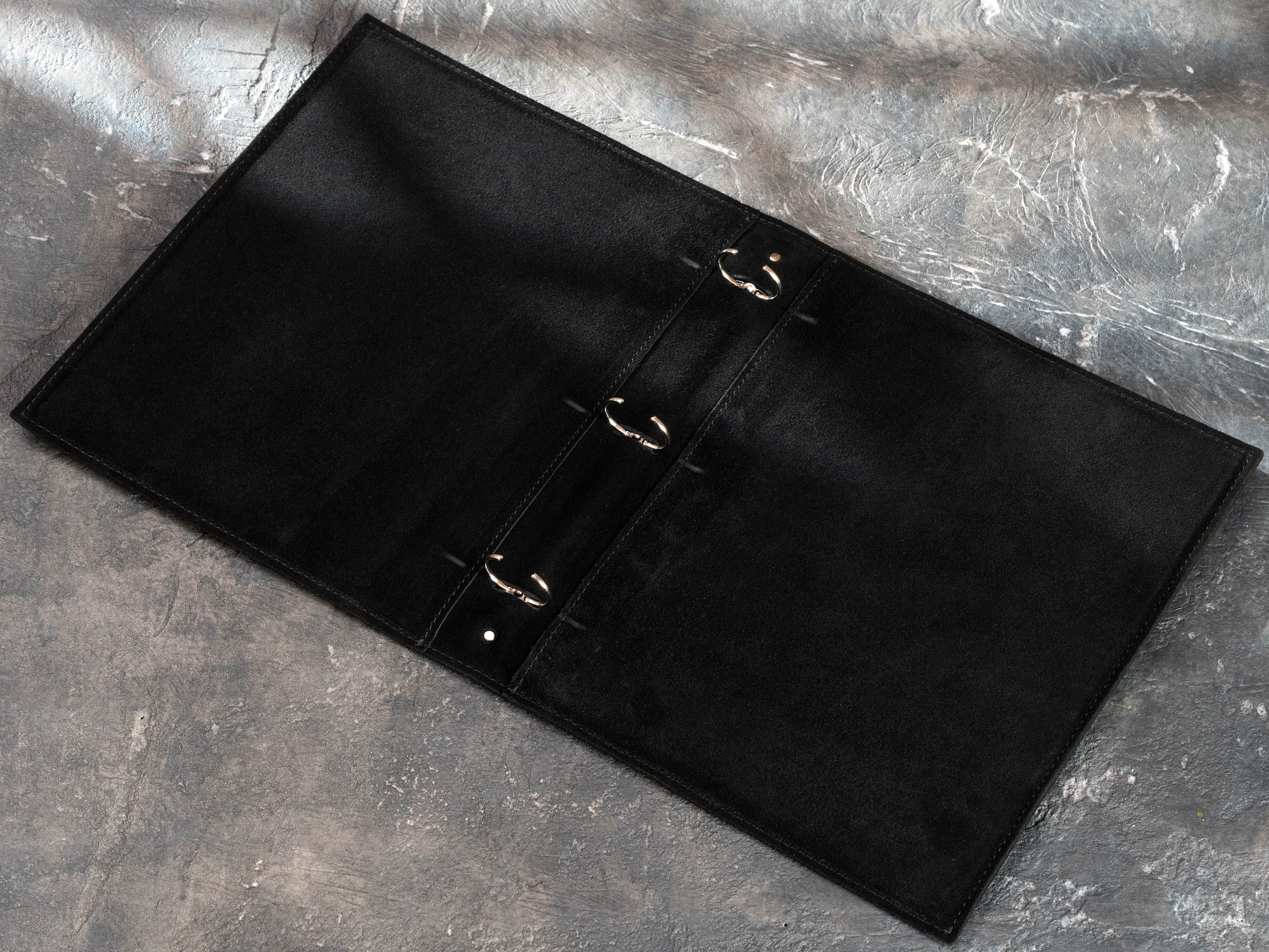 Personalized Black Leather 3-Ring Binder for a Pastor, Custom Church Gift | Mureli