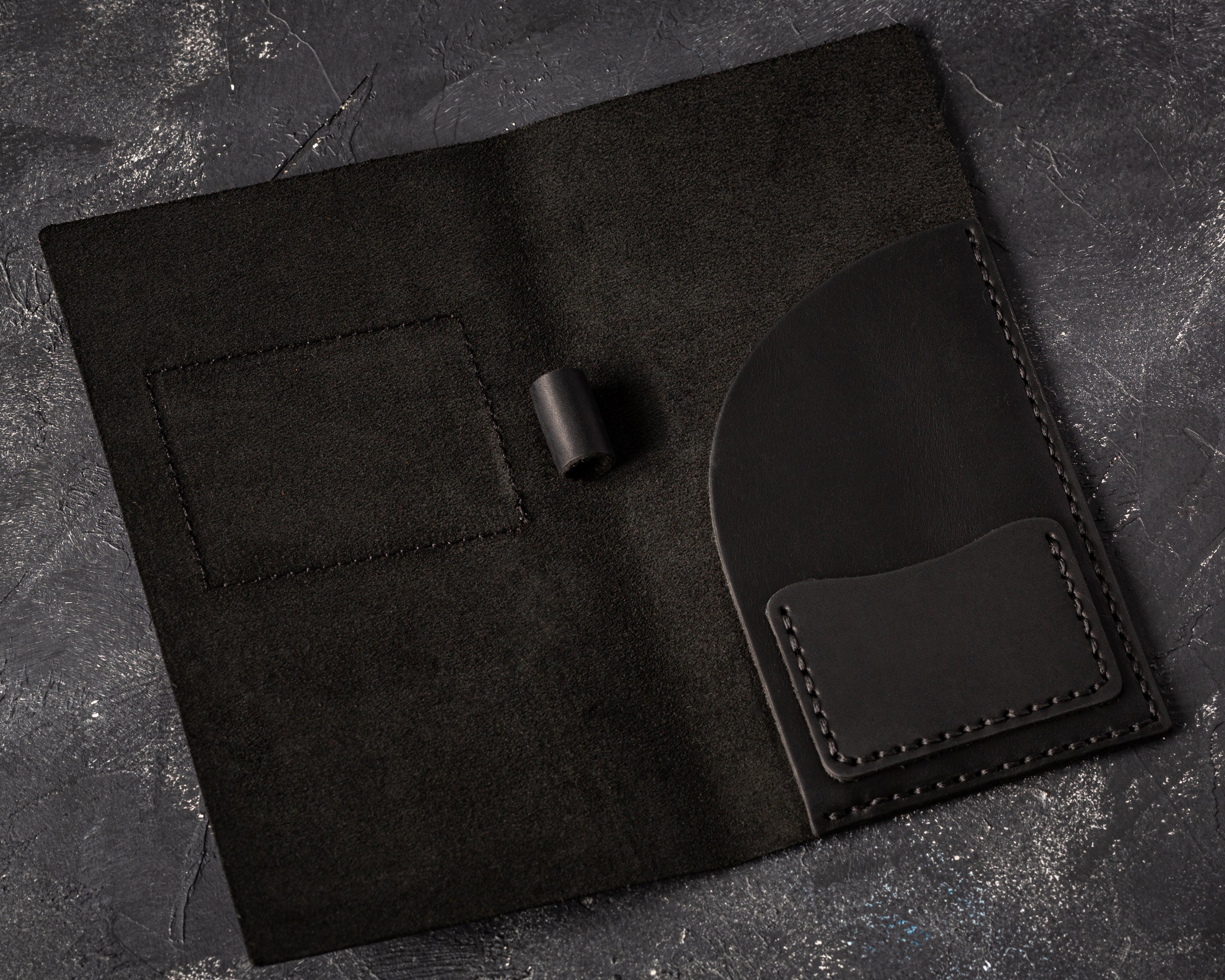 Minimalist Leather Bill Holder with Logo Embossing