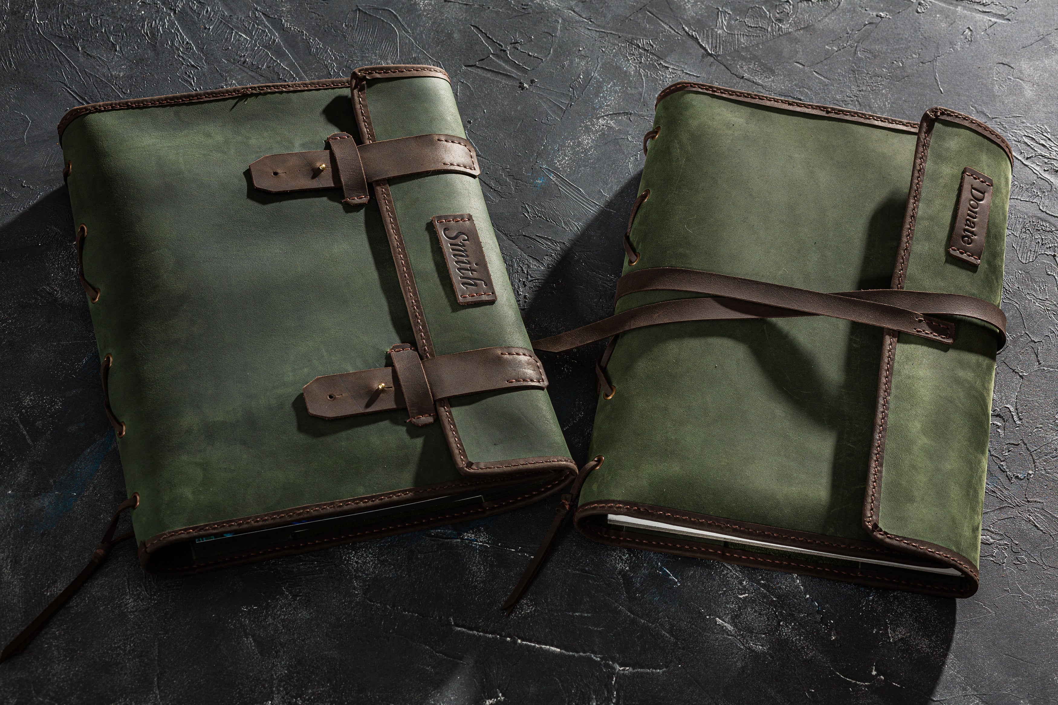 Premium crazy horse leather art roll