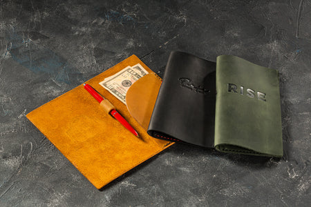 Soft Leather Check Presenter for Luxurious Dining