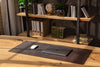 brown leather mousepad