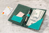 Teal Green Leather Check Presenter | Wallet Style
