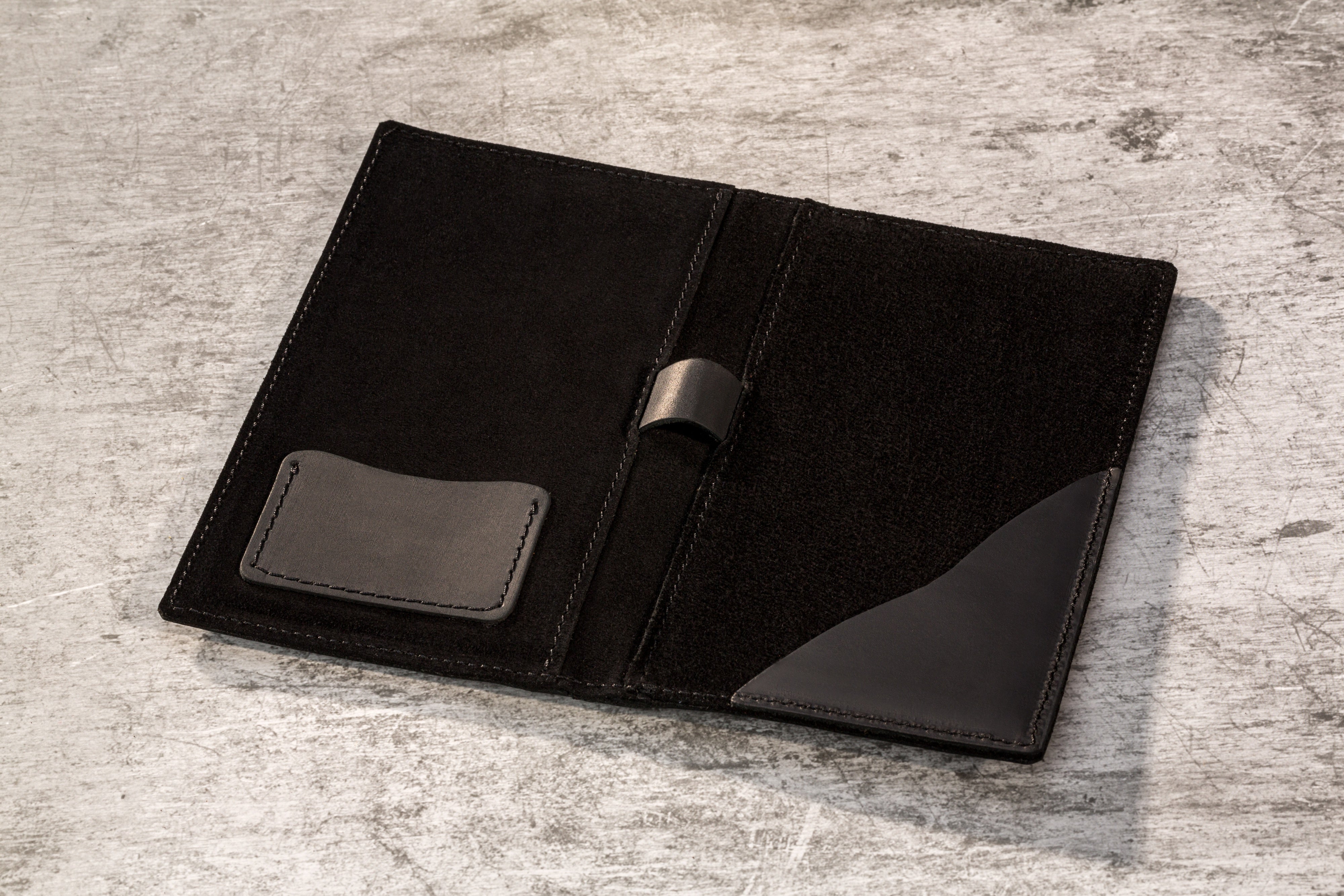 Elegant Black Bill Holder | Custom Logo Embossed