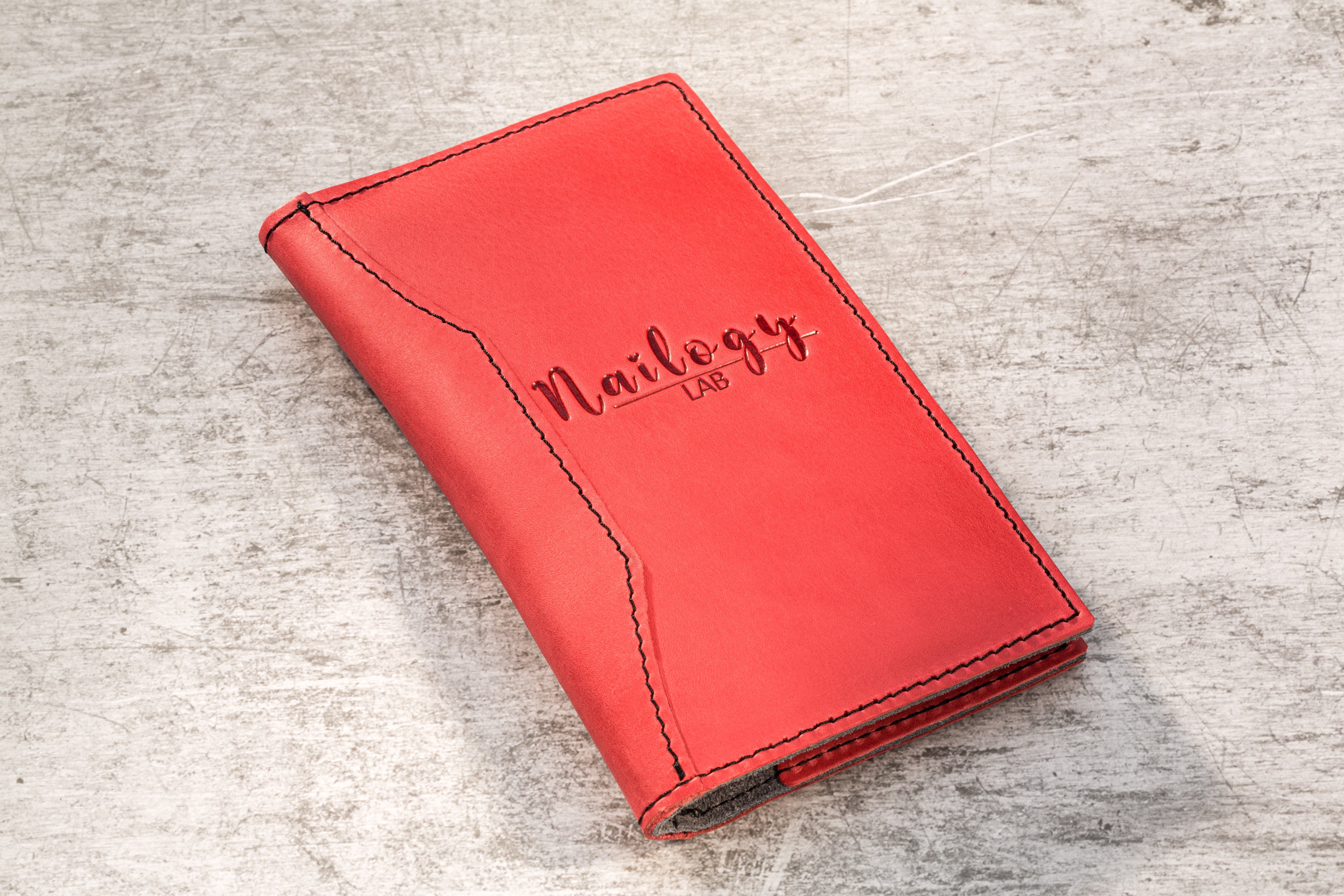 Bright Red Hospitality Check Wallet | Stylish Design