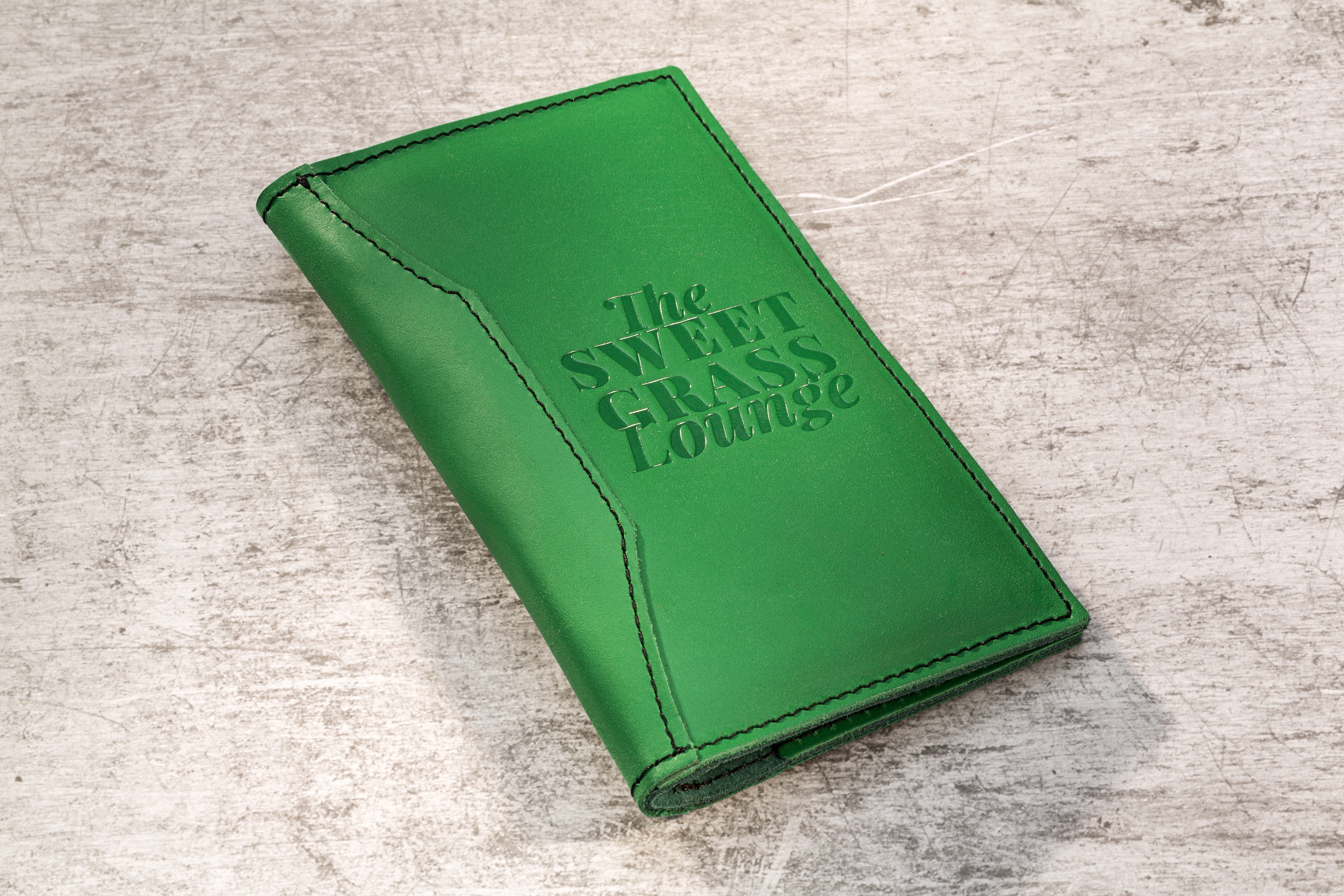 Rustic Green Check Presenter for Café or Bistro