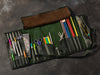 Deep Green Organizer for Crochet & Knitting Tools — Earthy, Elegant, Essential