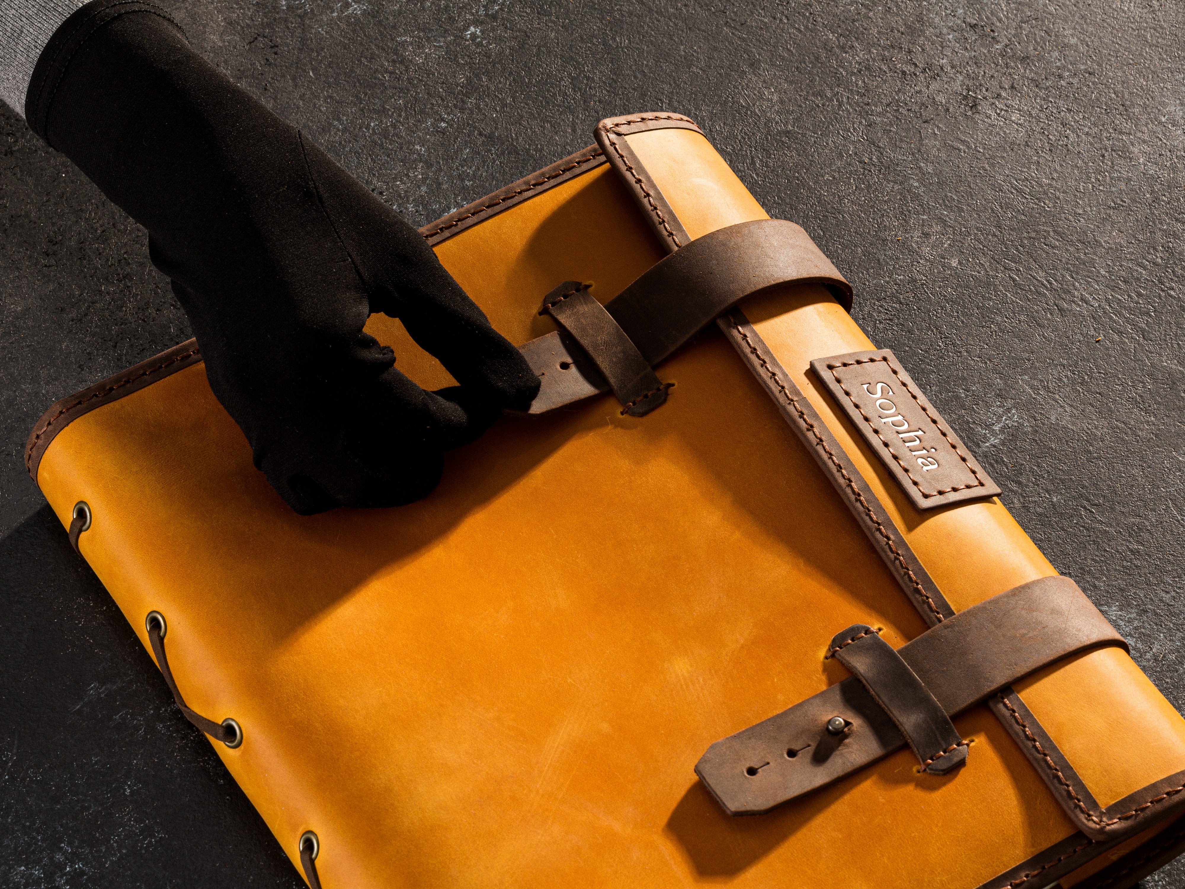 Travel Sketchbook Organizer | Leather Cover for A4 Sketchbooks and Journals