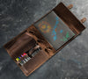 Personalized leather sketchbook holder