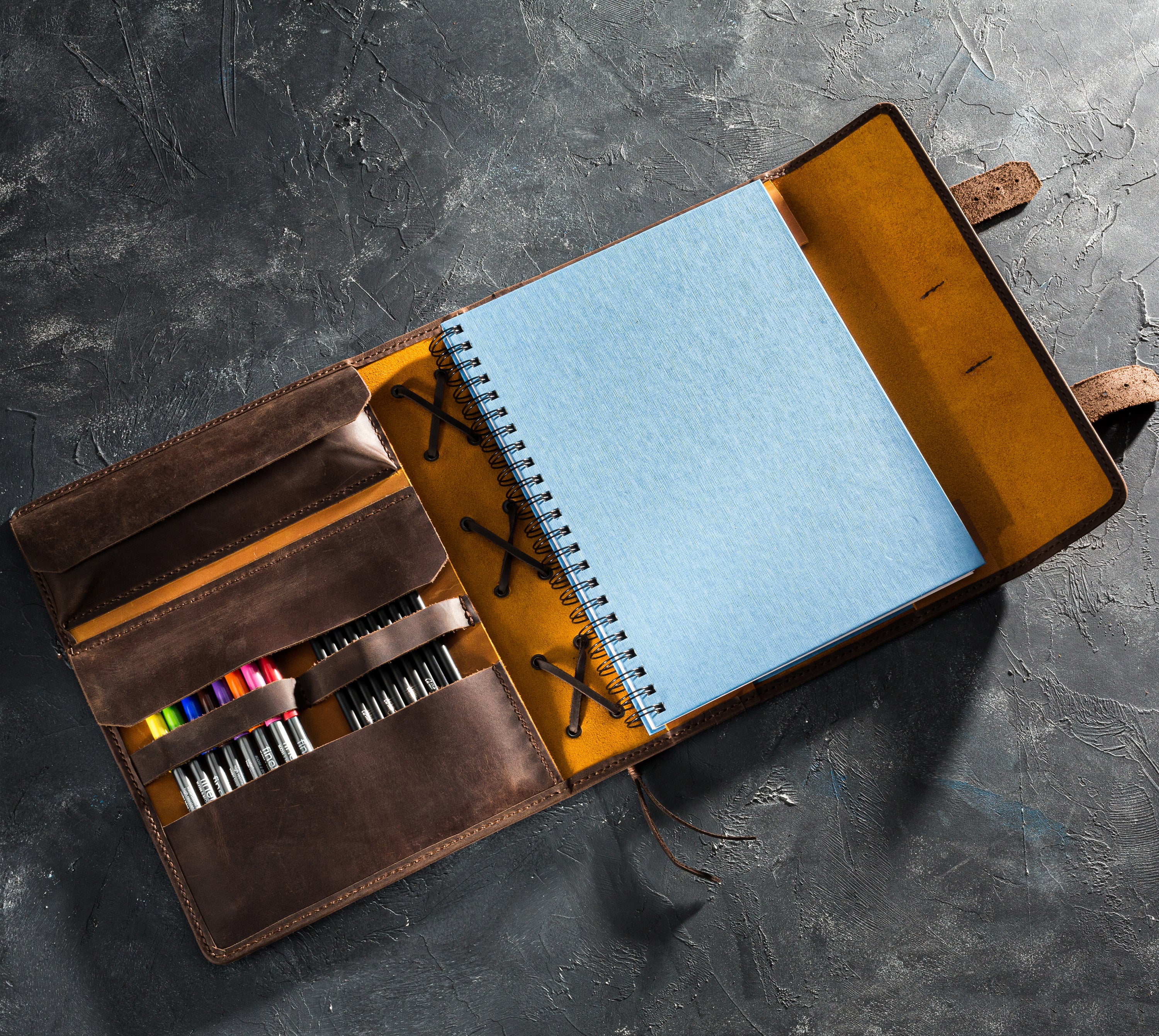 Gift for creative people – handmade leather