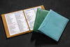 Luxury Leather Menu Covers – Restaurant Branding Ready