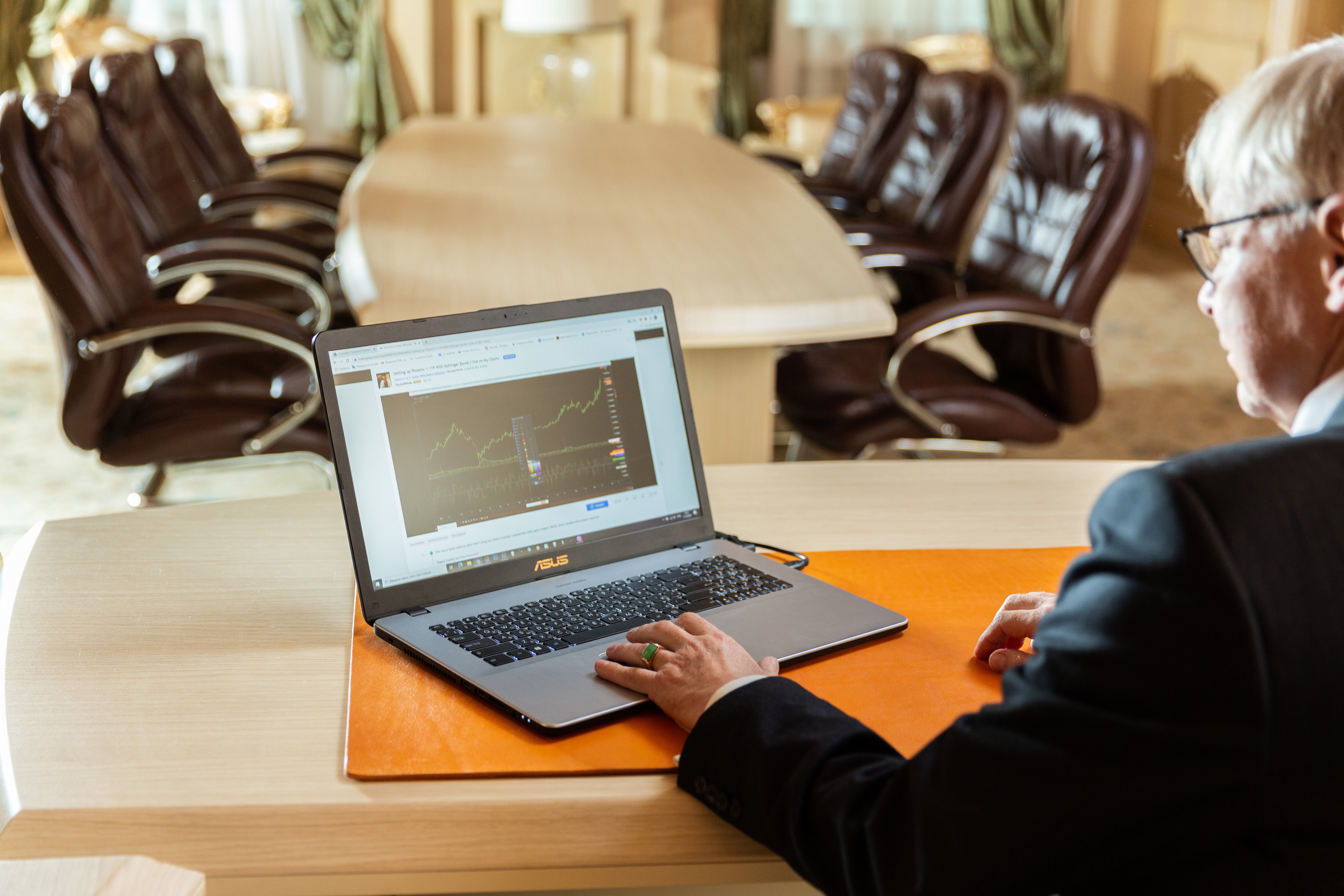 Premium Orange Leather Desk Mat | 4mm Thick Leather Desk Pad | For Those Who Value Substance | Mureli