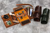 Leather travel case for men by Mureli Workshop