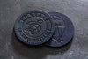 Elegant Blue Coasters Set – Premium Leather with Branding Option