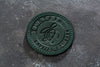 Emerald Green Coaster Set – Premium Leather with Hot Stamped Monogram
