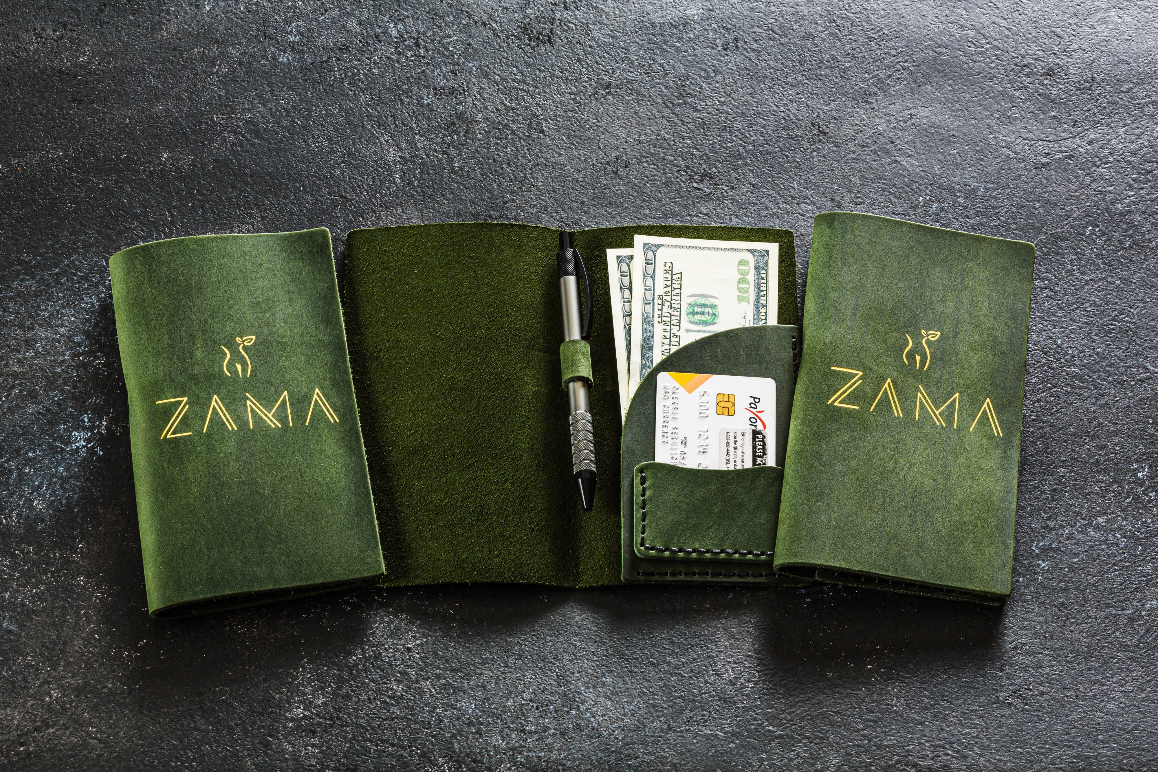 Personalized Leather Check Presenter for Restaurants