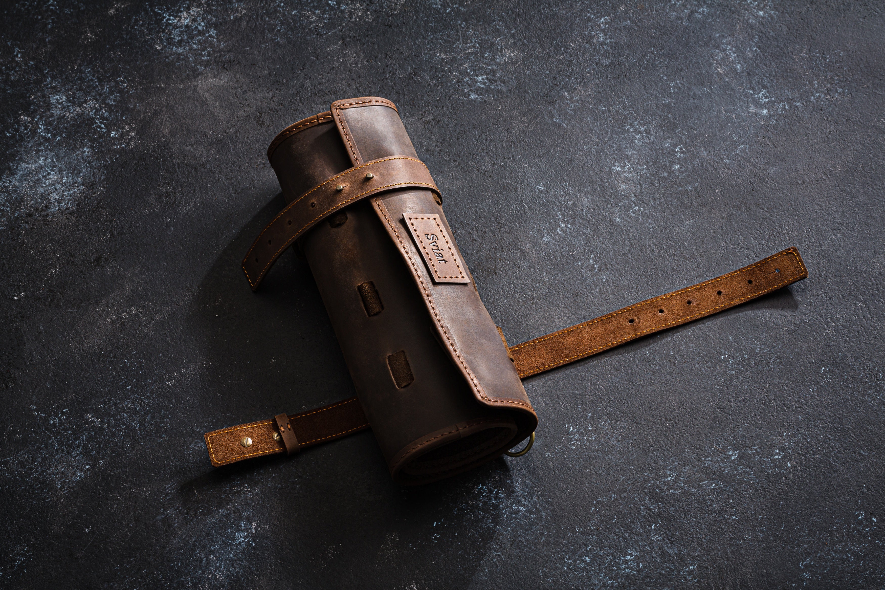 Universal Leather Tool Roll | Compact Order Always Within Reach | leather wrenches roll up