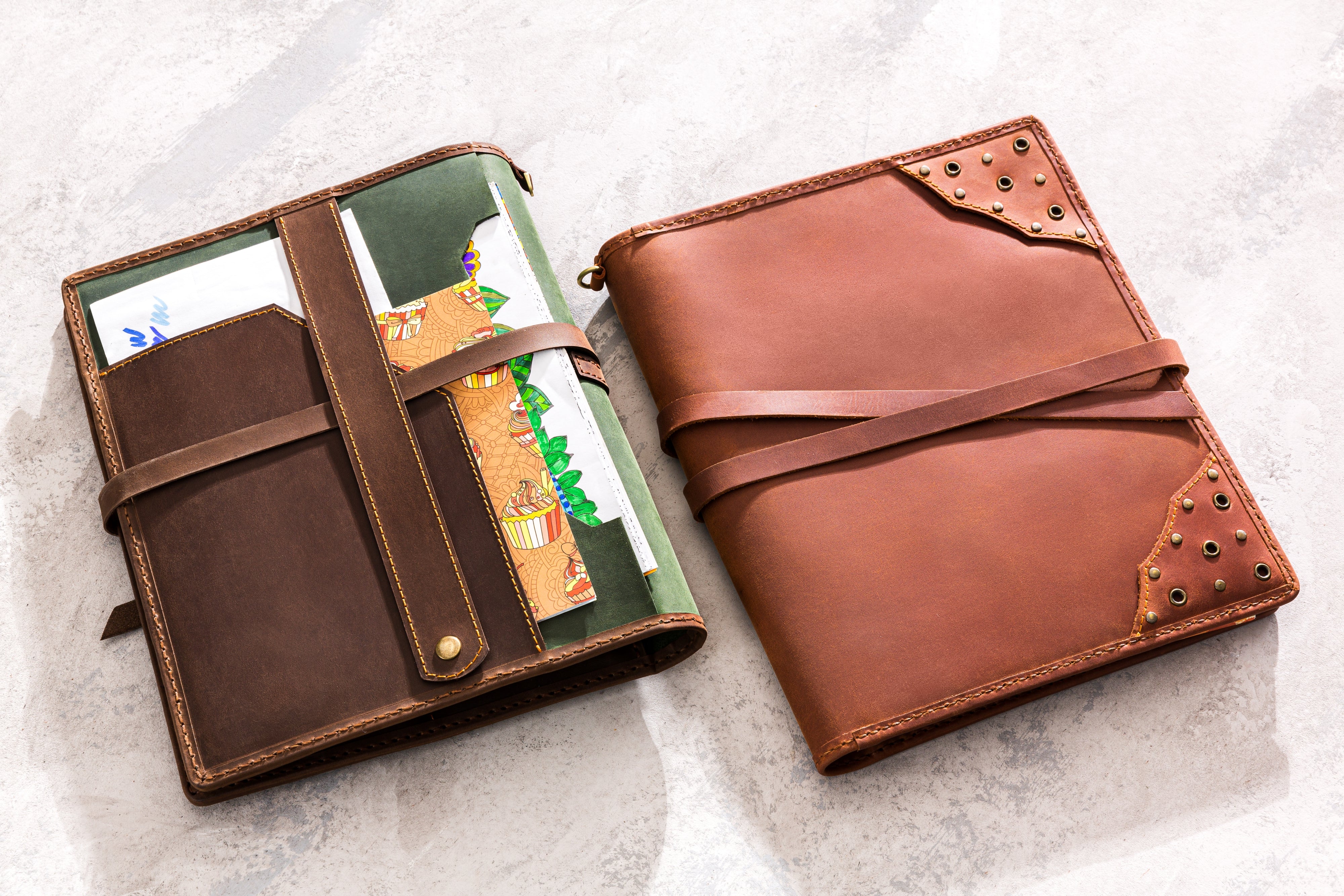 Rear pocket for documents or drawings